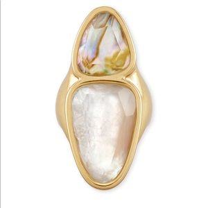 Kendra Scott Margot Gold Pearl Ring